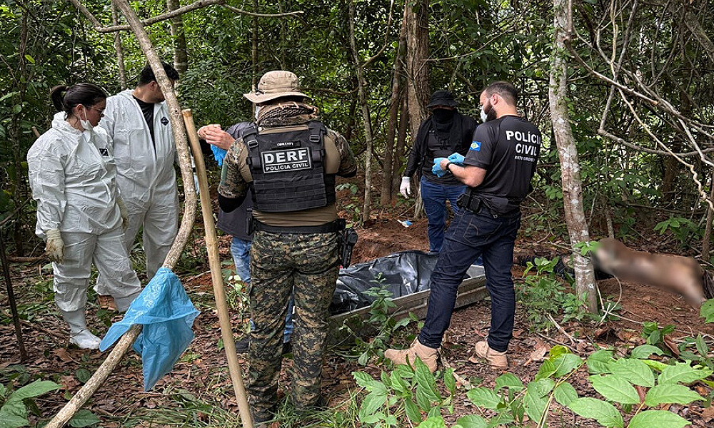 Polícia Civil encontra cemitério clandestino ligado a facção criminosa