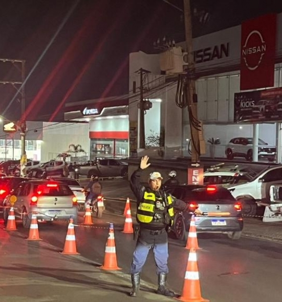 Operao Lei Seca resulta na priso de trs condutores por embriaguez em Vrzea Grande