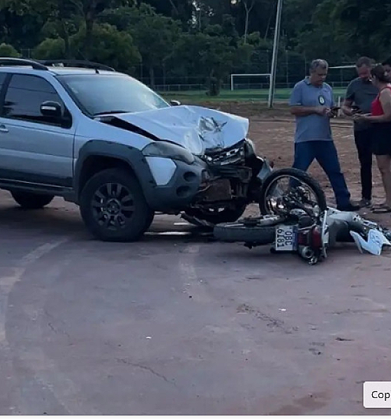 Motociclista de 33 anos morre em colisão com picape em frente ao Parque Florestal em Sinop