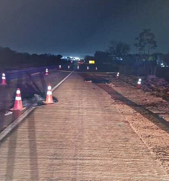 Casal morre atropelado enquanto discustia na BR-364 em Cuiabá