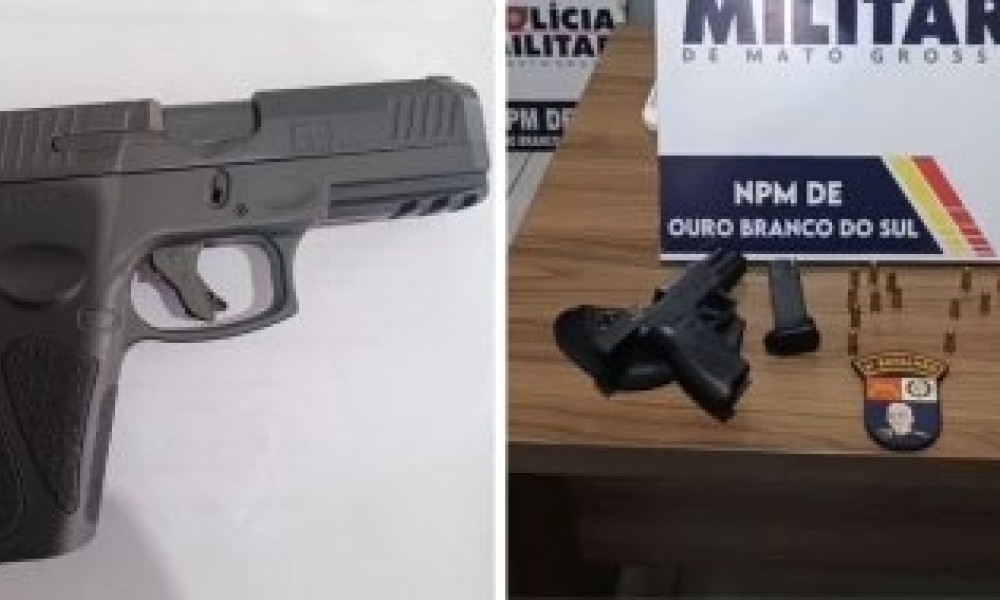 Motorista da prefeitura é detido por guardar pistola irregular e diz temer ex-cunhada