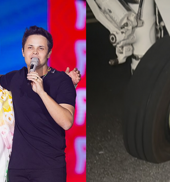 Matheus, dupla de Kauan, diz que pneu de avião estourou após pouso: “Susto”