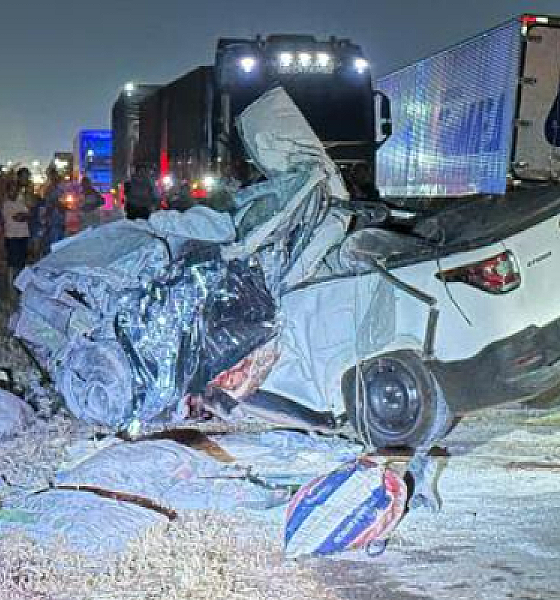 Idoso de 70 anos morre após bater carro na frente de carreta, na BR-070, em VG