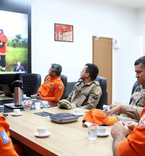 Corpo de Bombeiros recebe comitiva de militares do Pará e apresenta modelo de gestão de combate aos incêndios florestais
