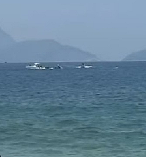 Avião monomotor cai no mar em Copacabana e piloto morre no local