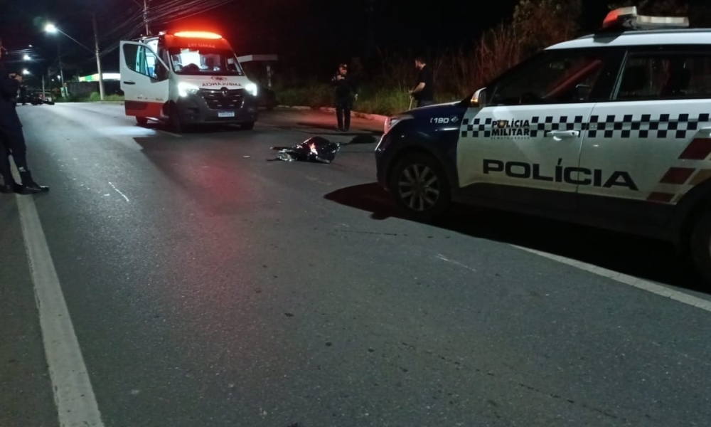 Motociclista morre em acidente durante a madrugada na Avenida das Torres, em Cuiabá
