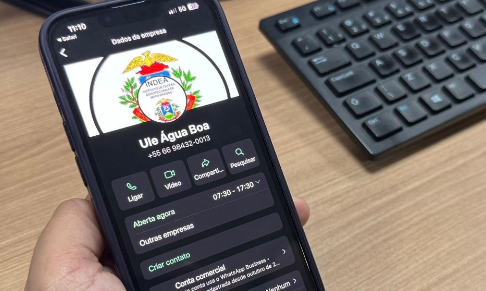 Unidades do Indea passam a contar com atendimento via WhatsApp