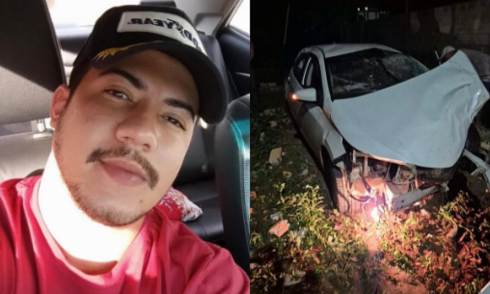 Jovem de 25 anos morre em grave acidente ao perder controle do carro em Alta Floresta