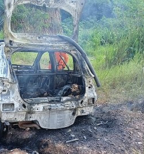 Corpo carbonizado é encontrado em porta-malas de carro entre Cuiabá e Várzea Grande