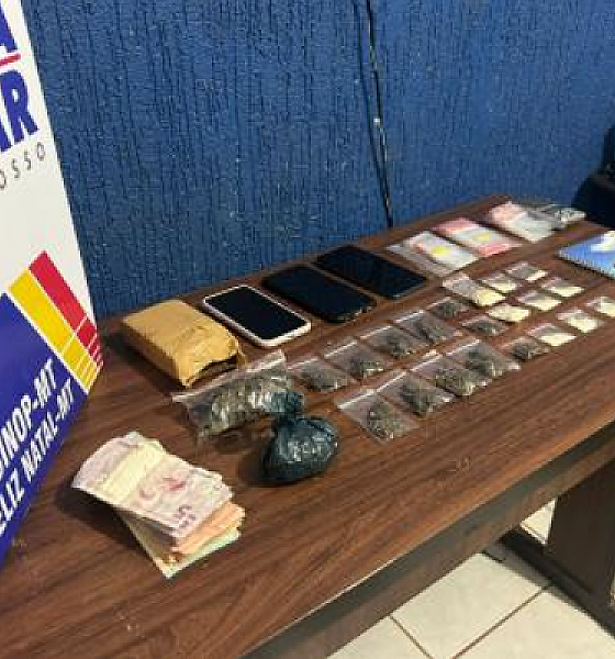 Duas pessoas são presas em flagrante por tráfico de drogas no interior de MT