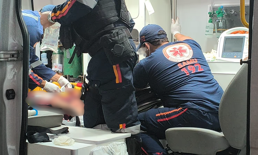 Jovem é ferido a facadas durante assalto em Cuiabá