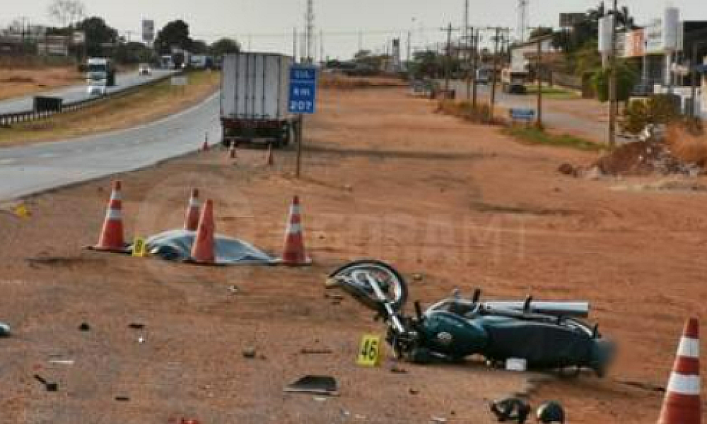 Motociclista morre em acidente na BR-364 em Rondonópolis