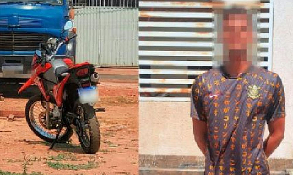 Jovem tenta roubar e matar mototaxista mas acaba preso pela polícia após crime