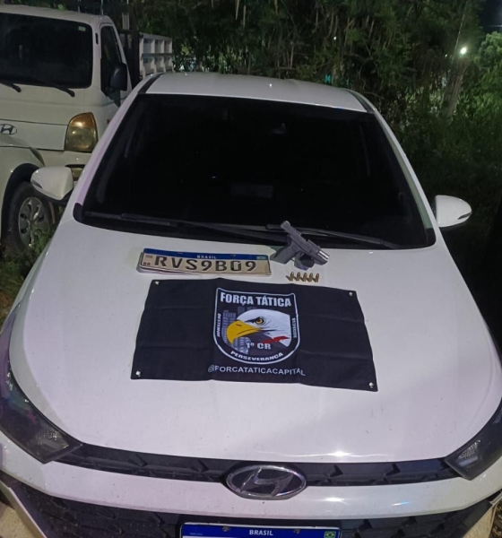 Força Tática prende homem com pistola e recupera veículo em Cuiabá