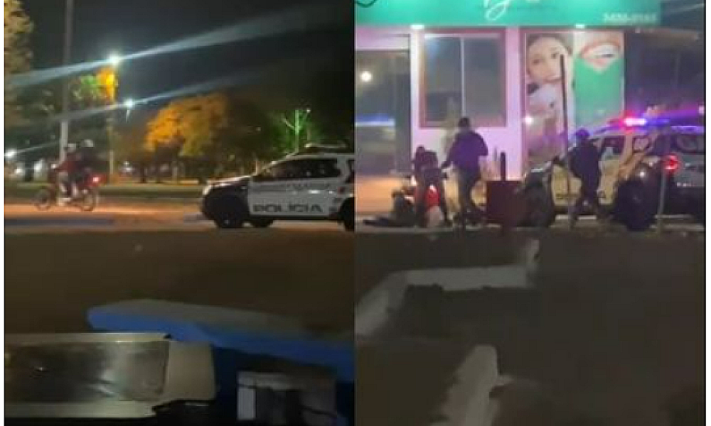 Dupla de moto em alta velocidade é atropelada por PMs