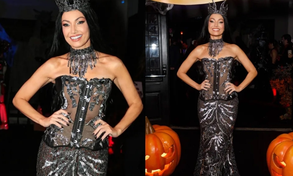 Patrícia Poeta comemora aniversário com festa de Halloween e convidados famosos