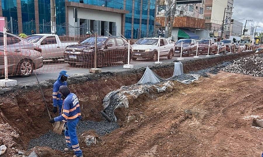 Obras na Prainha avançam e trecho atual deve ser concluído na próxima semana