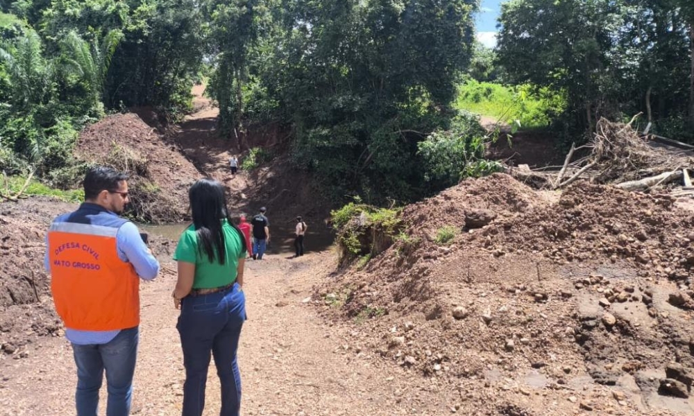 Defesa Civil de Mato Grosso envia apoio técnico a Rosário Oeste após chuvas intensas