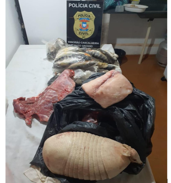 Homem é preso em Ribeirão Cascalheira por posse de pescado ilegal e carne de Caça