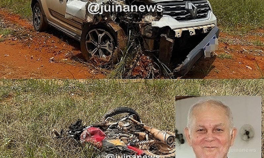 Motociclista de 70 anos morre após colisão frontal na MT-170, em Juína