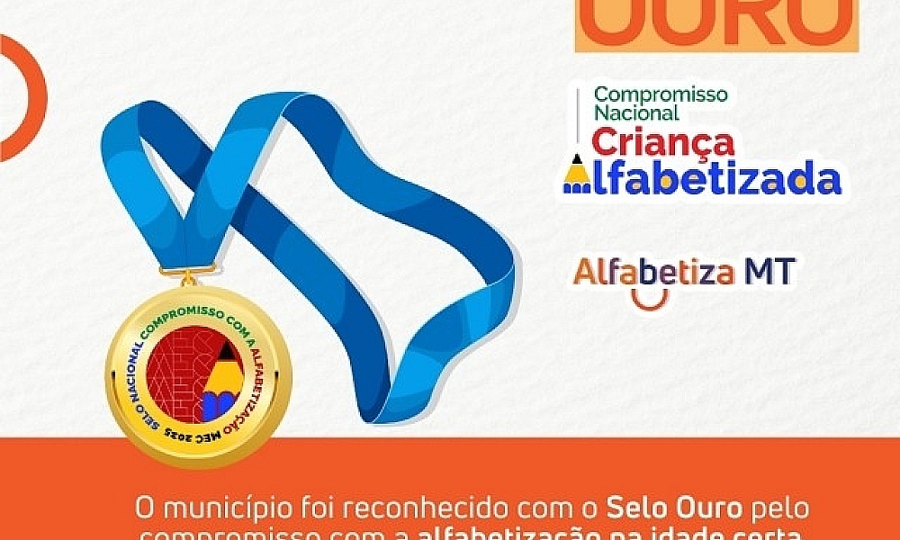 Juscimeira conquista Selo Ouro em alfabetização pelo segundo ano consecutivo
