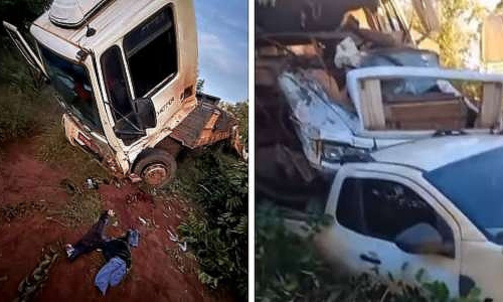 Homem é arremessado após carreta bater em caminhão parado em rodovia de MT