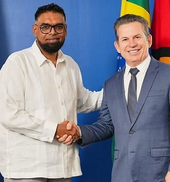 Mauro Mendes fortalece laços com a Guiana e busca novos mercados para o agro de MT
