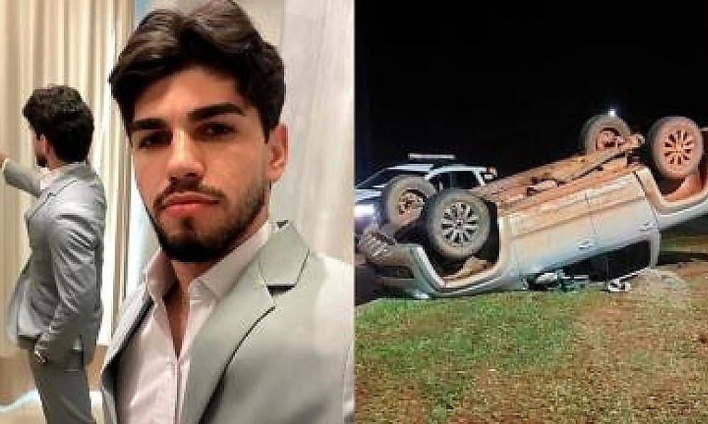 Capotamento na MT-100 deixa filho de vereadora em estado grave