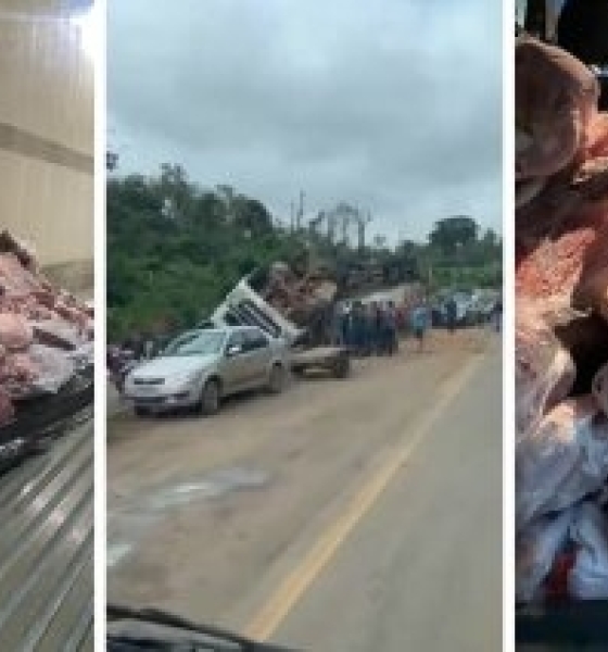 Polícia identifica 11 envolvidos em furto de carne após acidente em MT