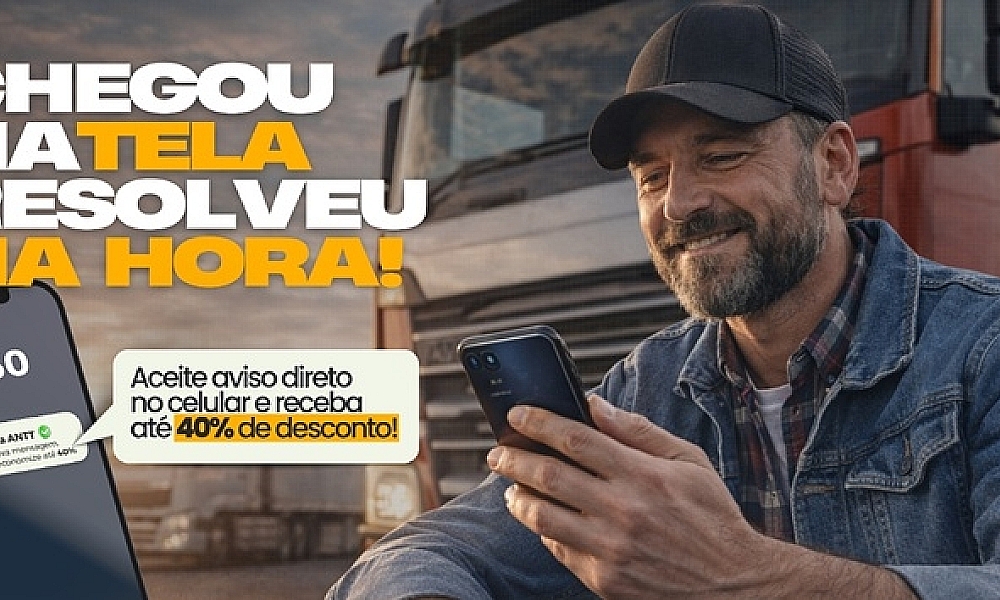 Transportadores podem pagar até 40% menos em multas ao aderirem à notificação eletrônica da ANTT