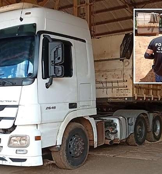 Homem é preso ao tentar carregar caminhão de soja com documentação falsa em fazenda de Alto Taquari