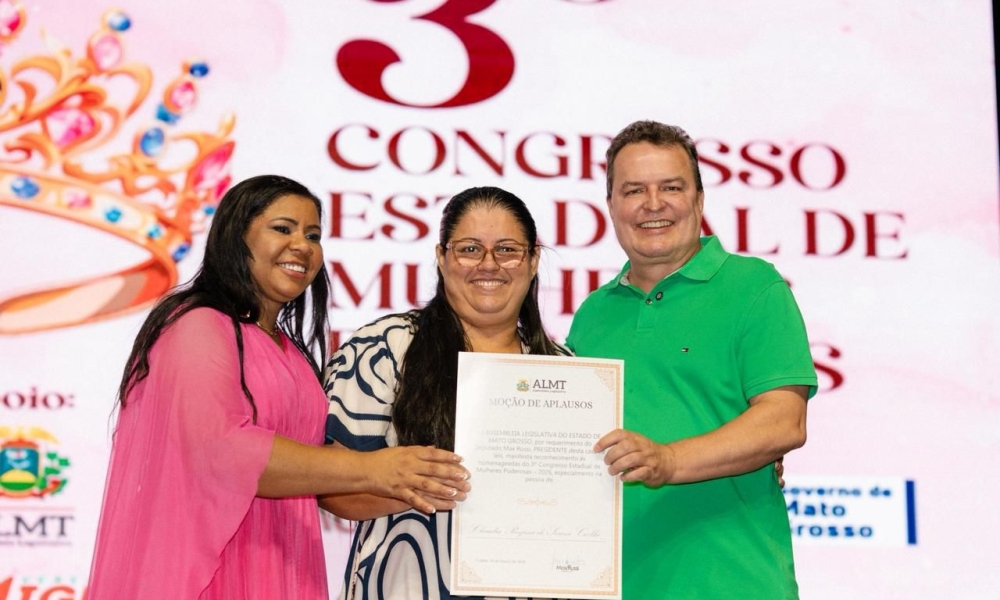 Max Russi ressalta força feminina em congresso que reúne lideranças de todo o estado