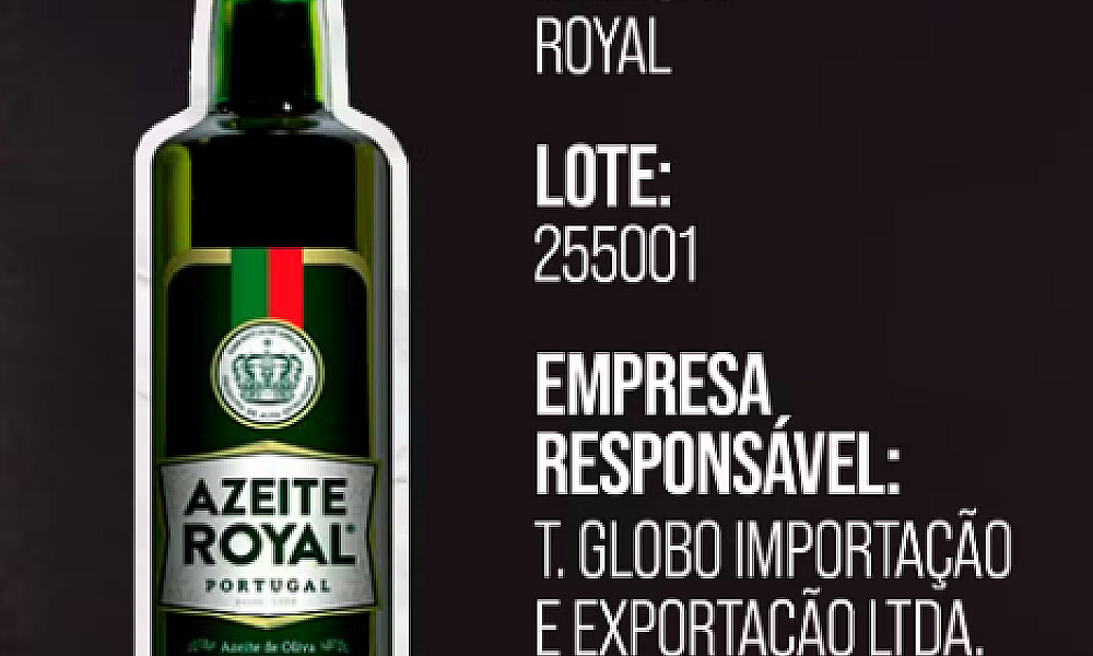 Alerta ao consumidor: Anvisa proíbe azeite da marca Royal após detectar adulteração