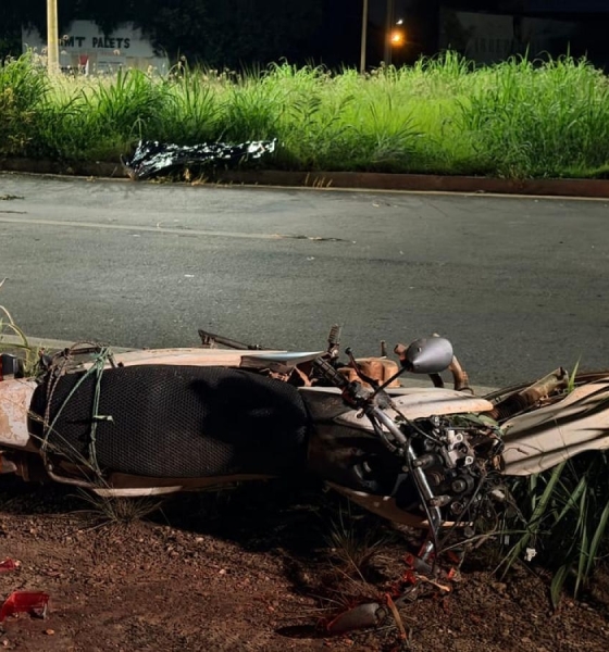 Motociclista morre após perder controle da moto e colidir contra meio-fio em Cuiabá