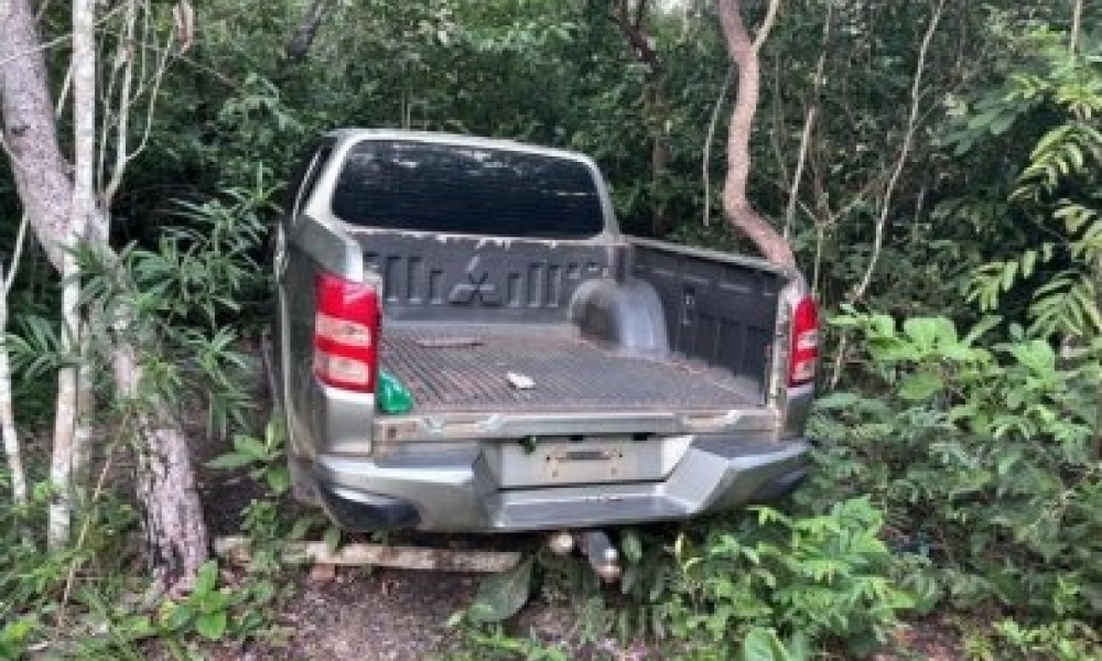 Casal é detido com caminhonetes roubadas e furtadas em área rural de MT