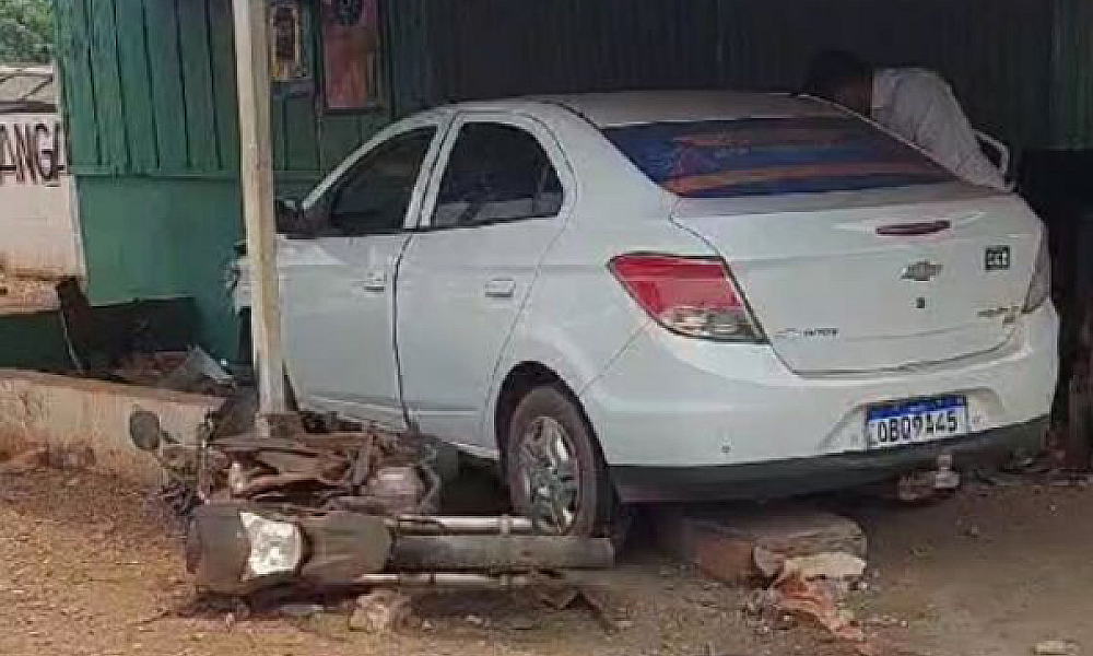 Motorista atropela e mata motociclista em acidente em Tangará da Serra