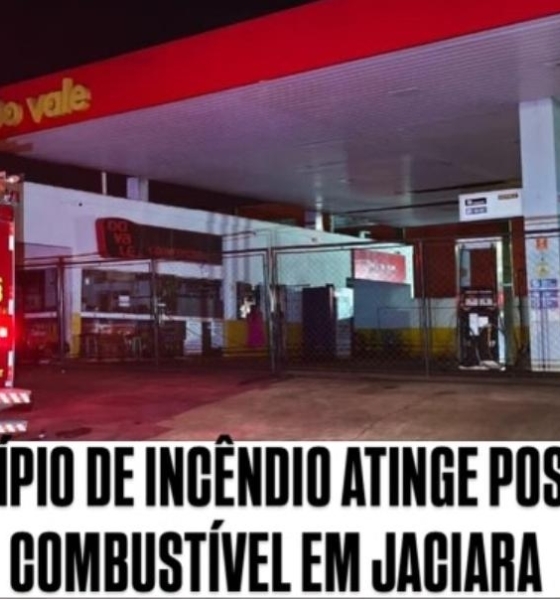 Princípio de incêndio atinge escritório de posto de combustíveis em Jaciara