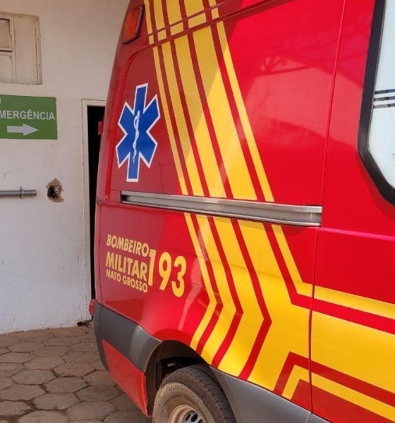 Corpo de Bombeiros socorre homem com lâmina de lixadeira empalada na perna