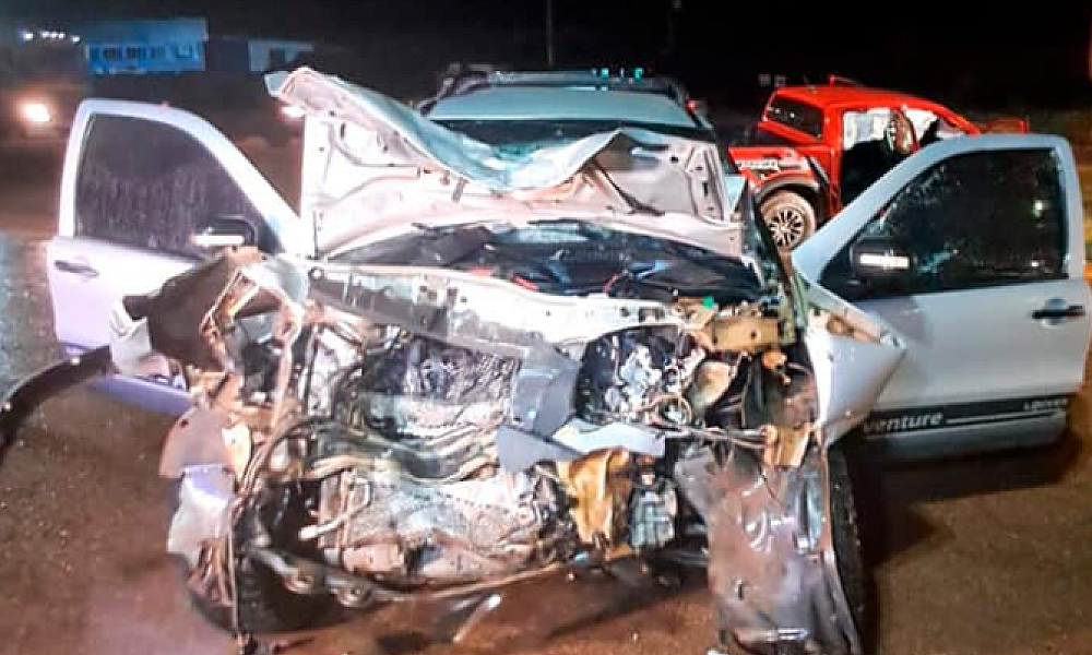 Colisão frontal na BR-163 deixa cinco feridos em Peixoto de Azevedo