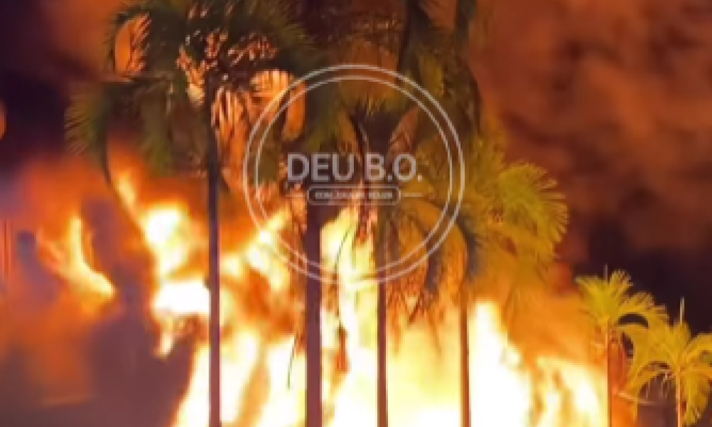 Incêndio de grandes proporções destrói bar e restaurante Ditado Popular em Sinop (Vídeo)