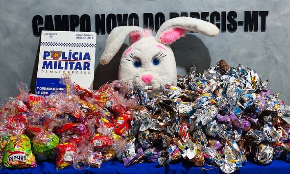 Polícia Militar frustra evento e apreende ovos de Páscoa que seriam distribuídos por facção