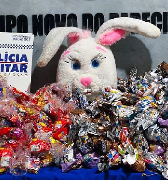 Polícia Militar frustra evento e apreende ovos de Páscoa que seriam distribuídos por facção