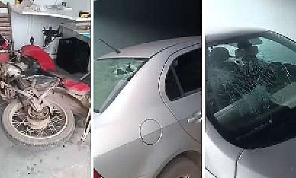 Mulher invade casa de ex, destrói carro e moto e acaba presa em Cuiabá