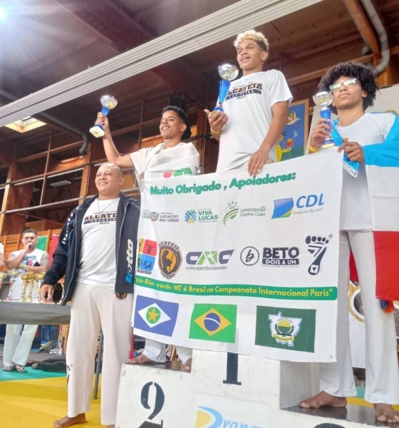 Capoeiristas de Lucas do Rio Verde sobem ao pódio em competição internacional na França