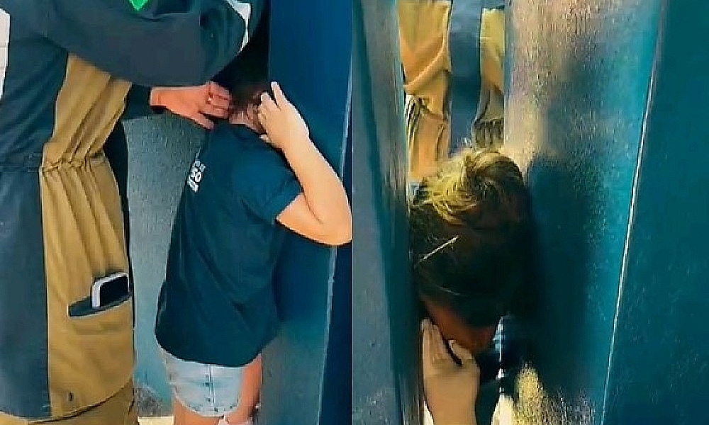 Criança de 4 anos é resgatada após prender a cabeça em estrutura de concreto em escola de Sorriso (Vídeo)