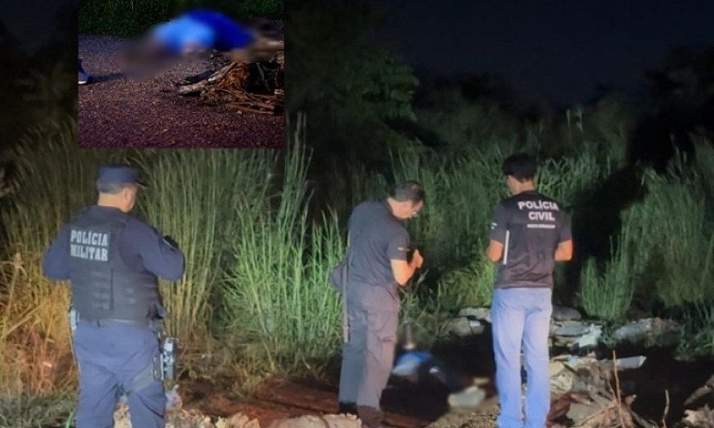 Homem é morto a tiros e corpo é encontrado em terreno baldio em Rondonópolis