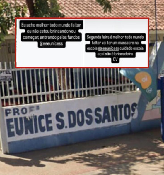 Adolescente é conduzida à delegacia após publicar ameaças de massacre contra escola estadual em Rondonópolis