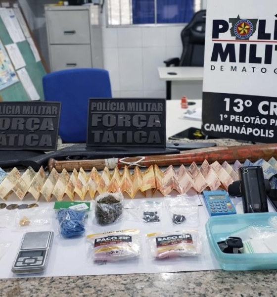 Força Tática prende homem por tráfico ilícito de drogas em Campinápolis
