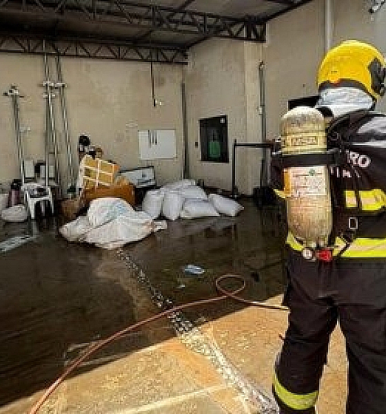 Incêndio em placas solares mobiliza bombeiros e é controlado sem vítimas em Sinop