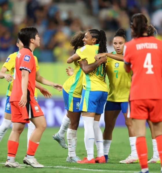 Seleção Feminina goleia Coreia do Sul por 5 a 1 na Arena Pantanal, em Cuiabá, na estreia do FIFA Series